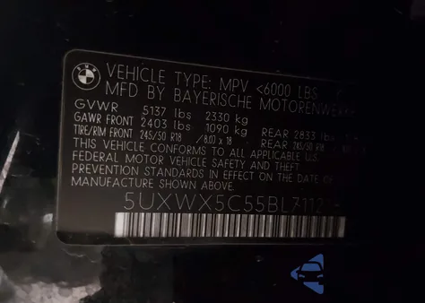 2011 BMW X3 xDrive28I z USA, uszkodzony, nr VIN 5UXWX5C55BL711218